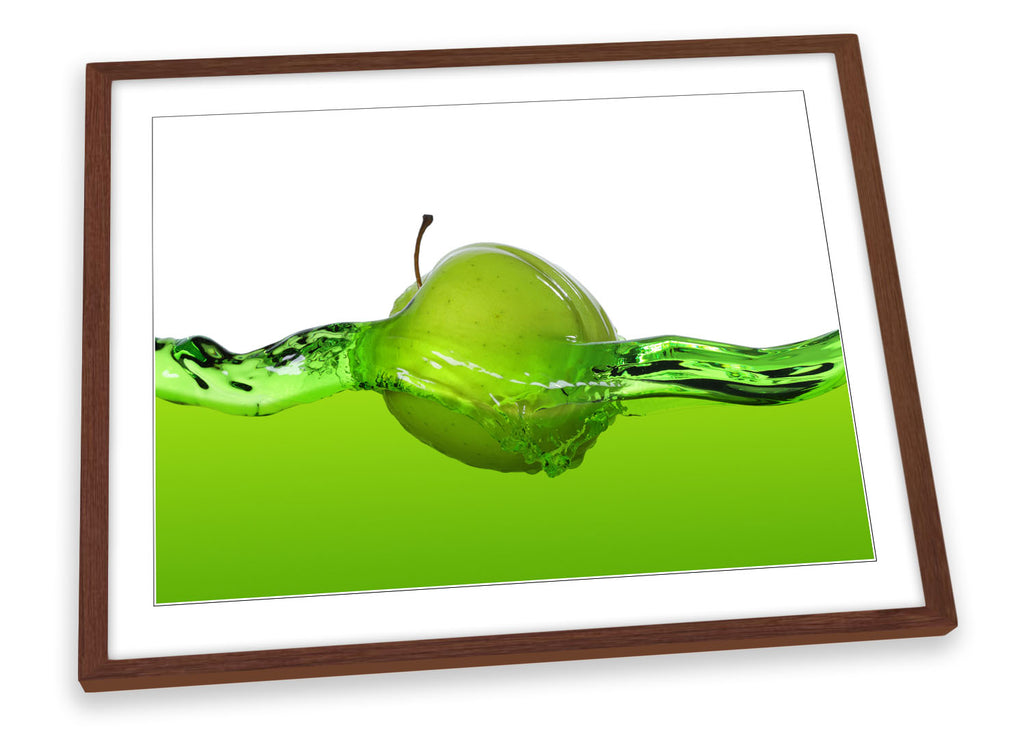 Green Apple Juice Kitchen Framed