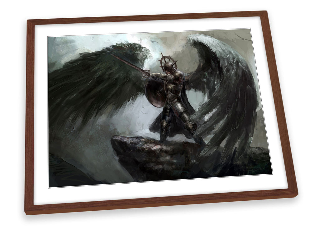 Fallen Angel Fantasy Character Framed