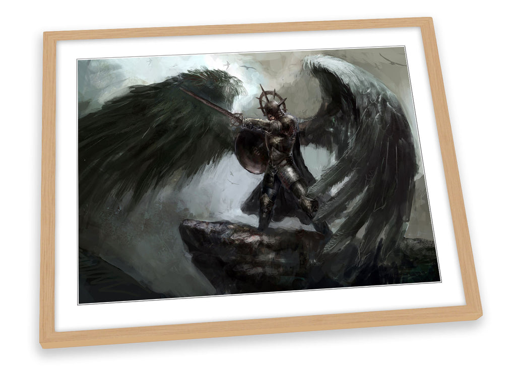 Fallen Angel Fantasy Character Framed