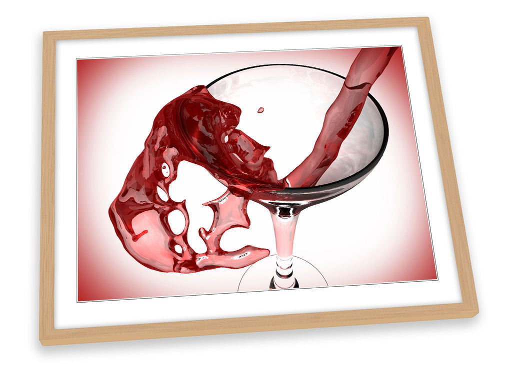Kitchen Wine Glass Framed