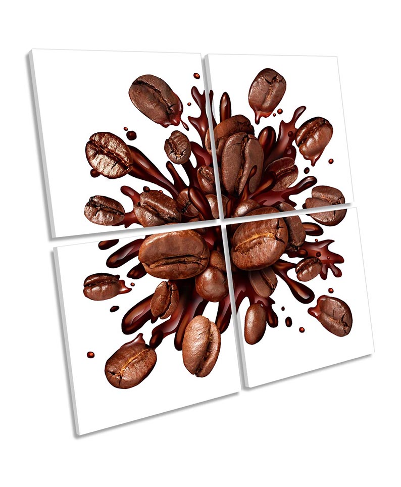 Coffee Bean Explosion Kitchen Brown