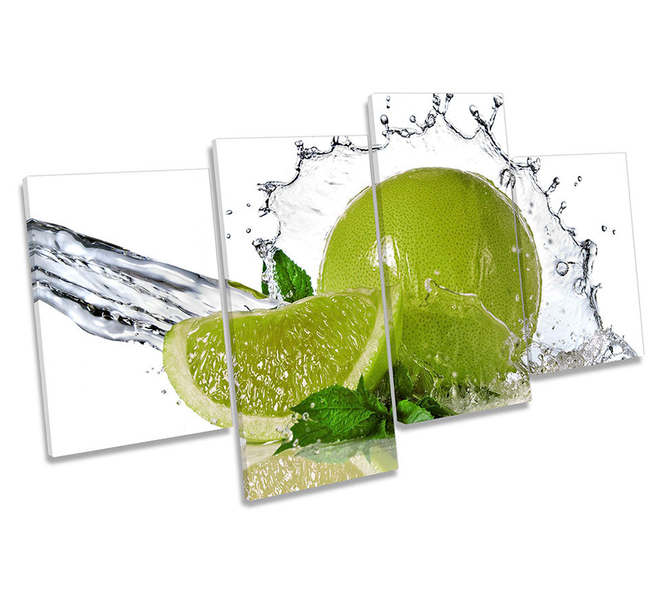 Lime Citrus Fruit Splash Kitchen Green