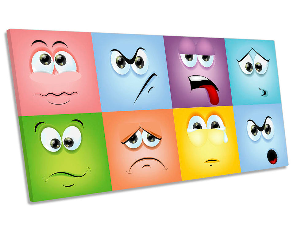 Funny Emoji Faces Multi-Coloured
