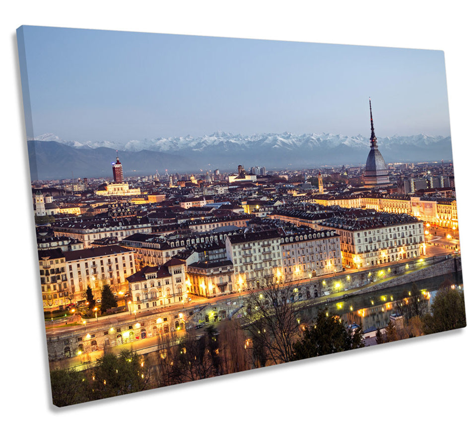 Turin Italy City Skyline