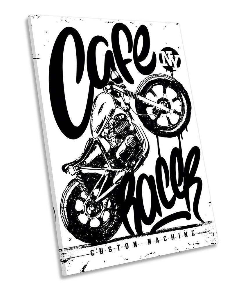 Café Racer Motorbike White