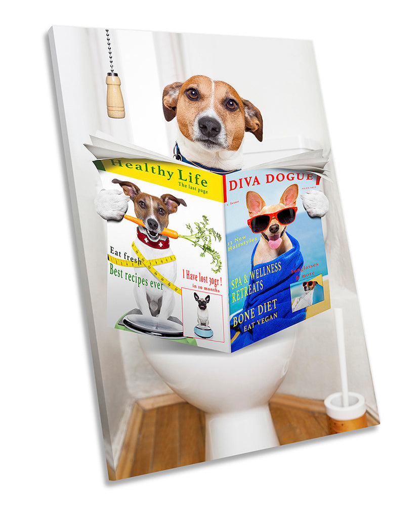 Jack Russell Terrier Toilet Multi-Coloured