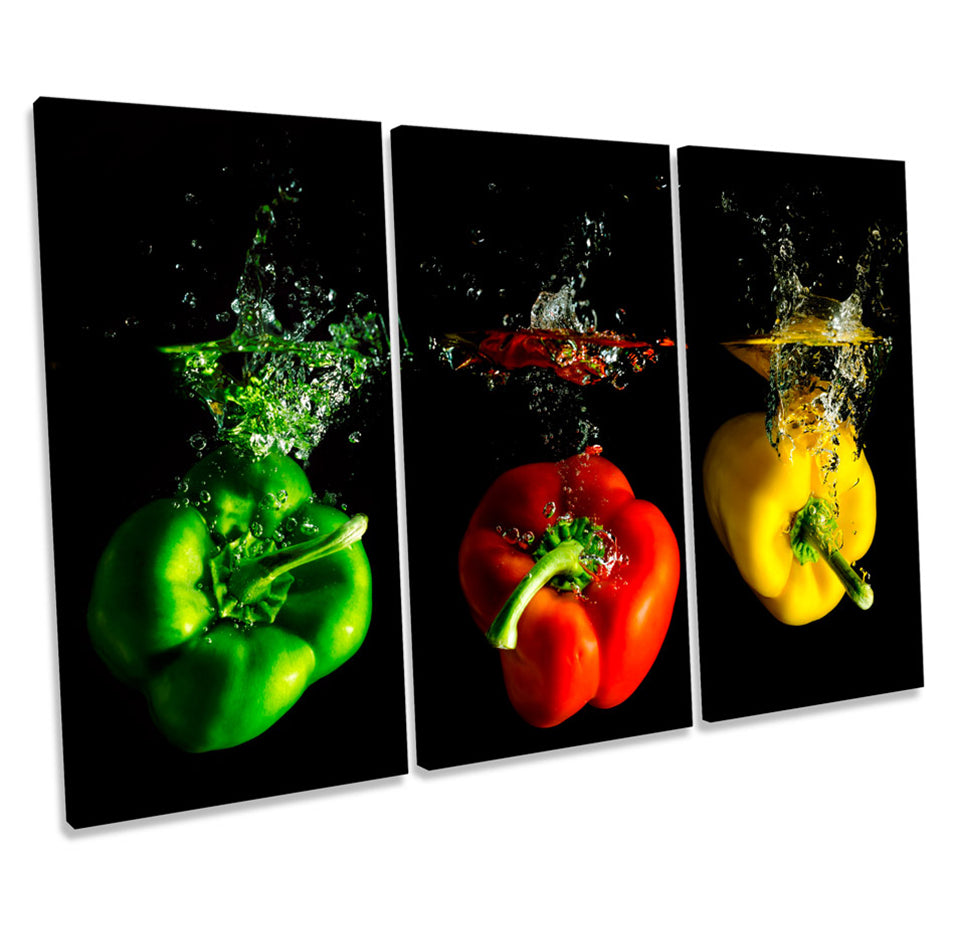 Coloured Peppers Kitchen Splash