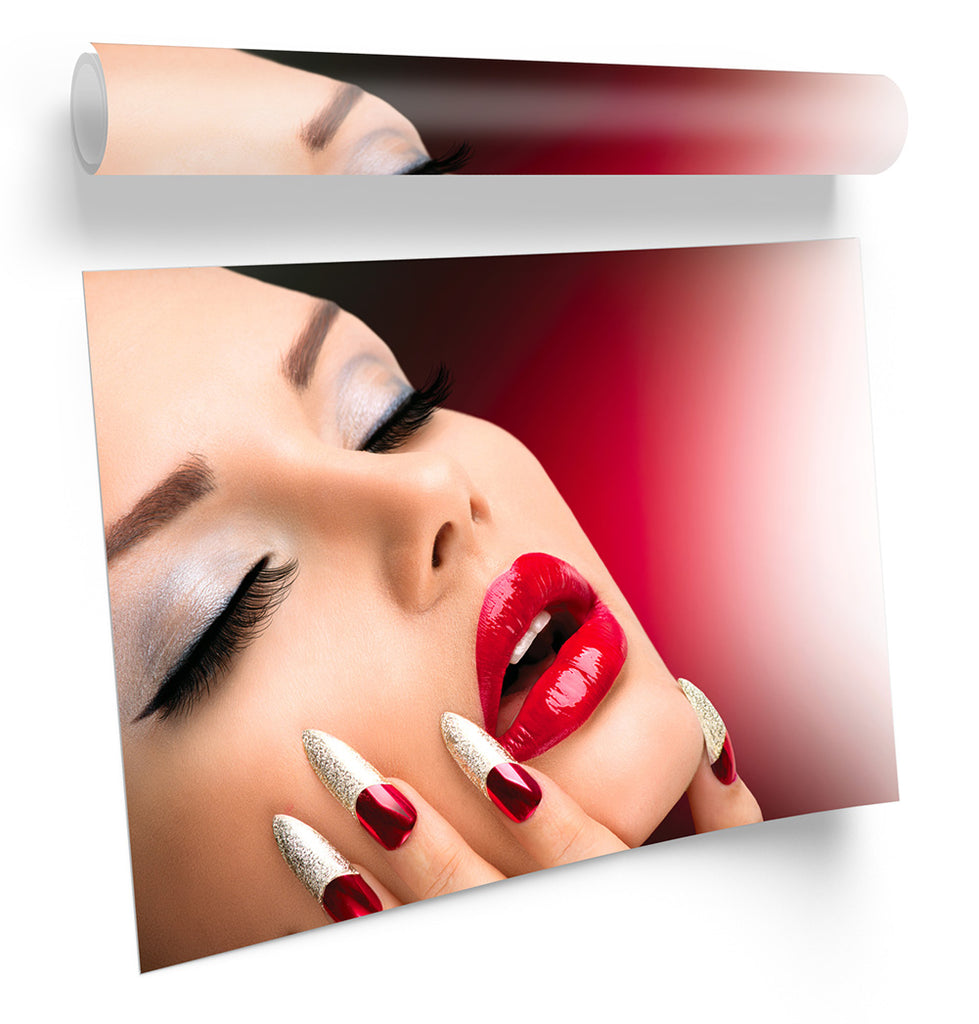 Fashion Beauty Salon Nails Health Framed