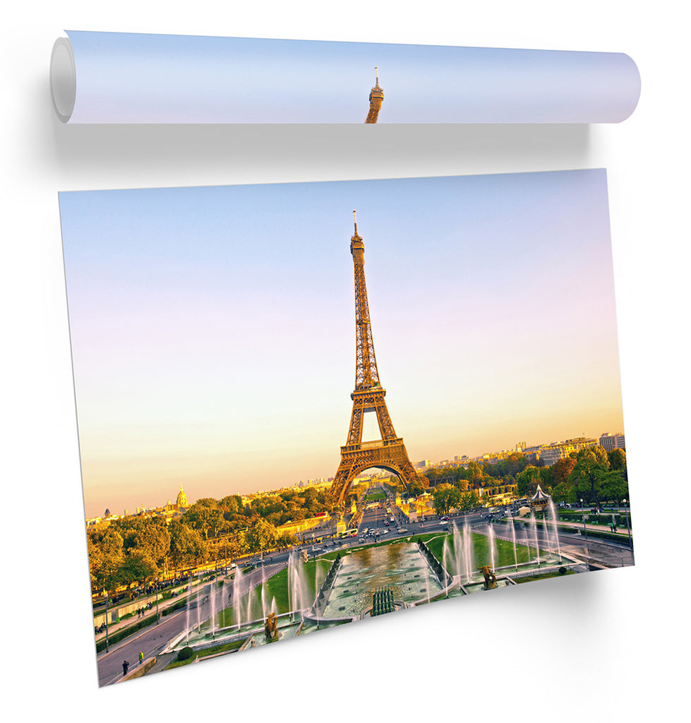 Eiffel Tower Paris Landmark Framed