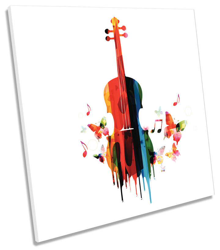 Violin Music Grunge Floral