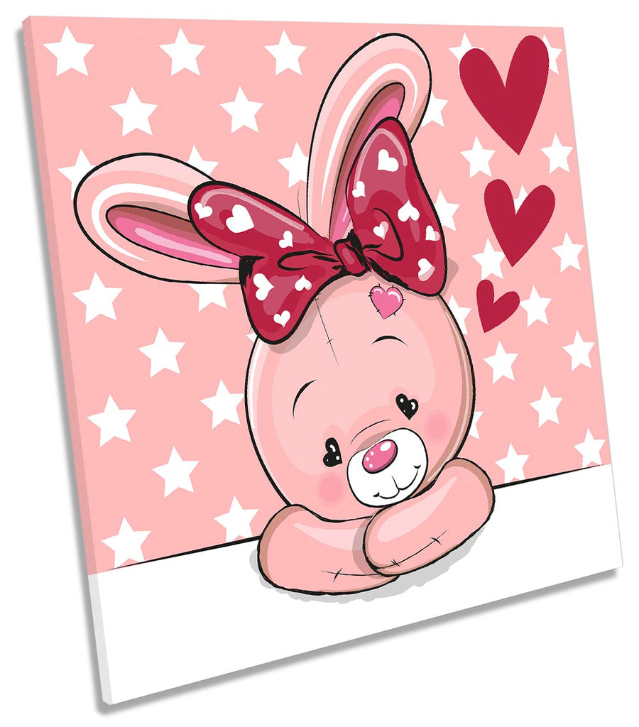 Cute Rabbit Kids Room Pink