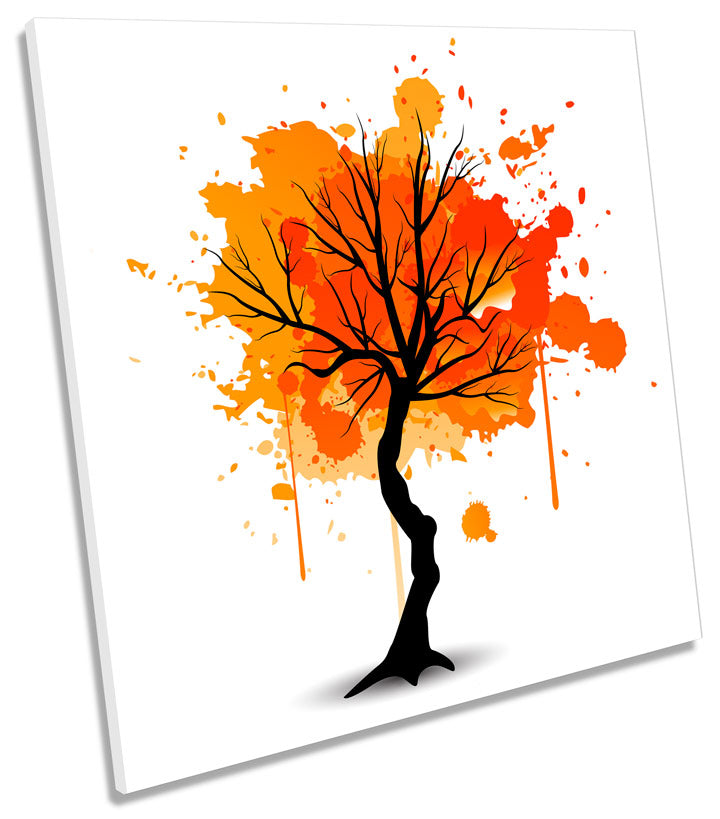 Orange Tree Autumn Abstract