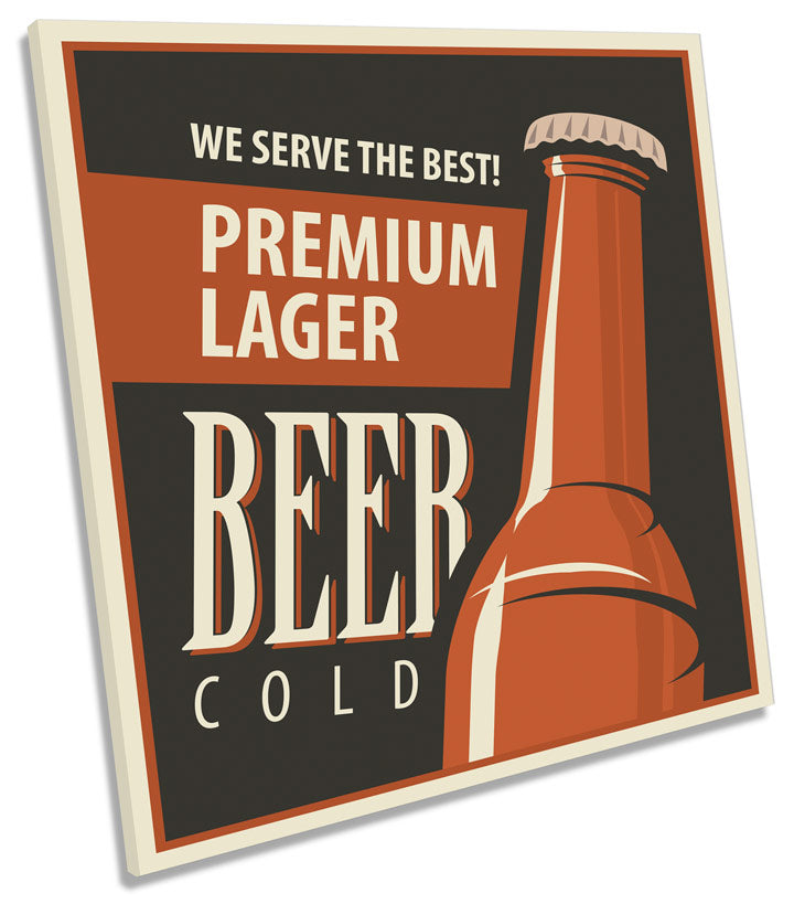 Cold Beer Bottle Kitchen Lager