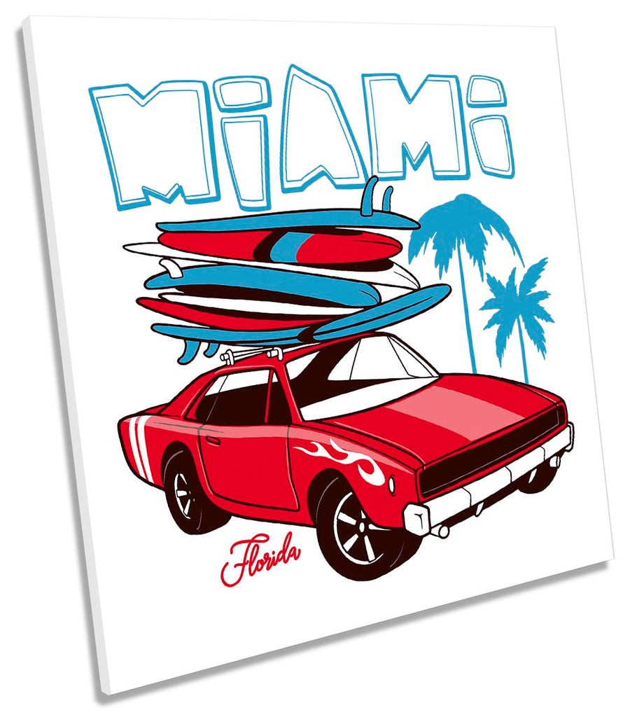 Miami Car Surfing Red