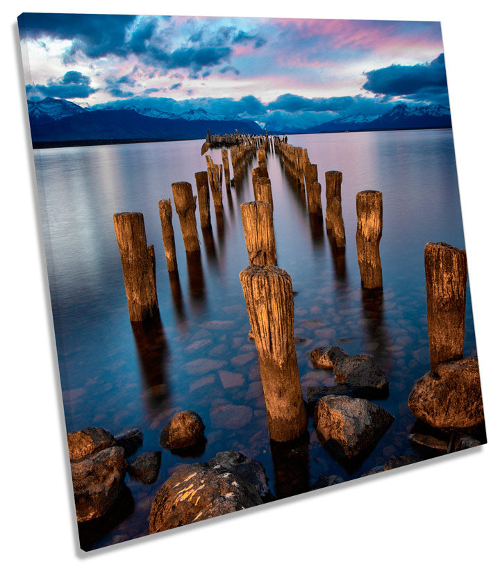 Sunset Pier Jetty Lake