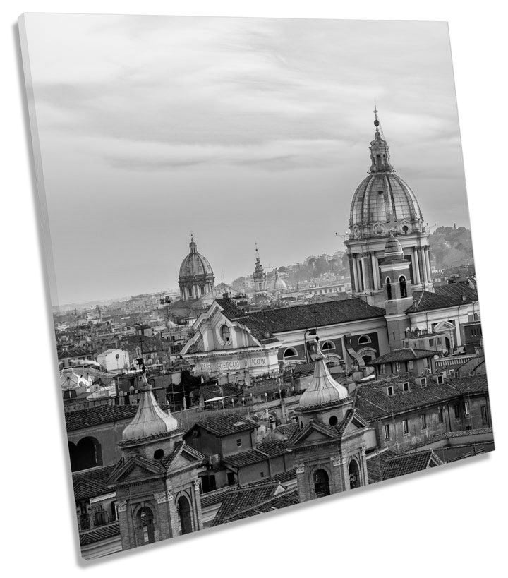 Rome Italy Skyline B&W