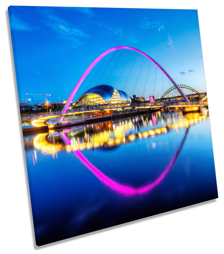 Newcastle River Tyne Bridges Sunset