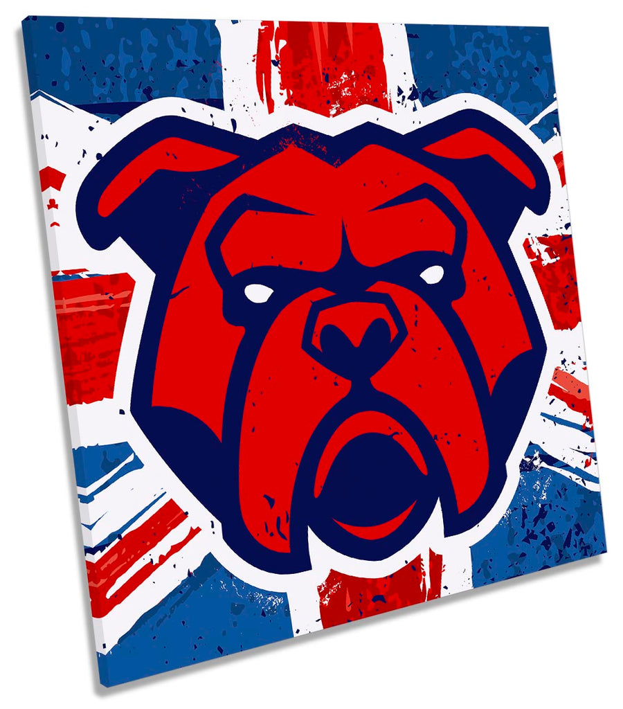 British Bulldog Union Jack Red