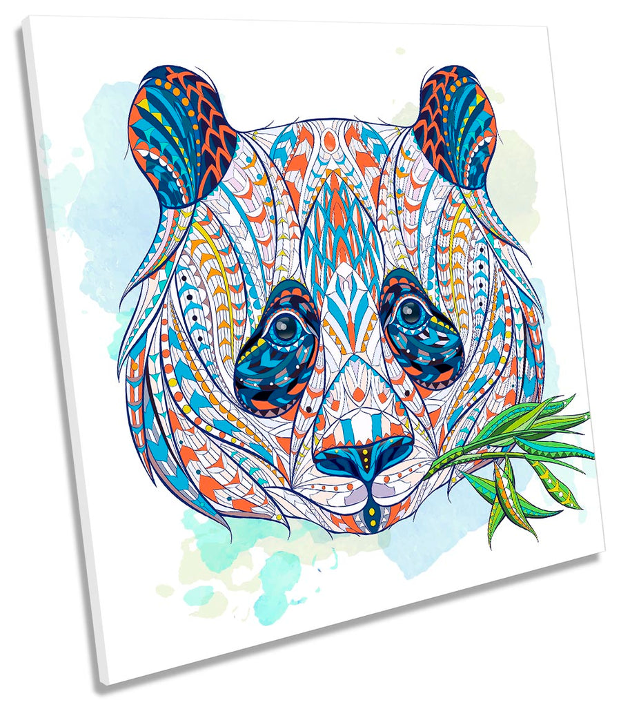 Panda Face Tribal Multi-Coloured