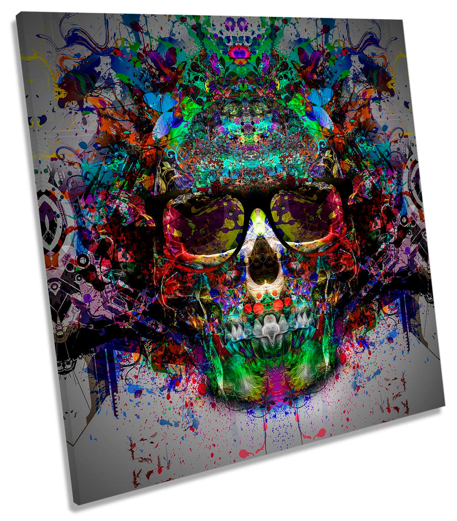 Urban Skull Abstract Multi-Coloured