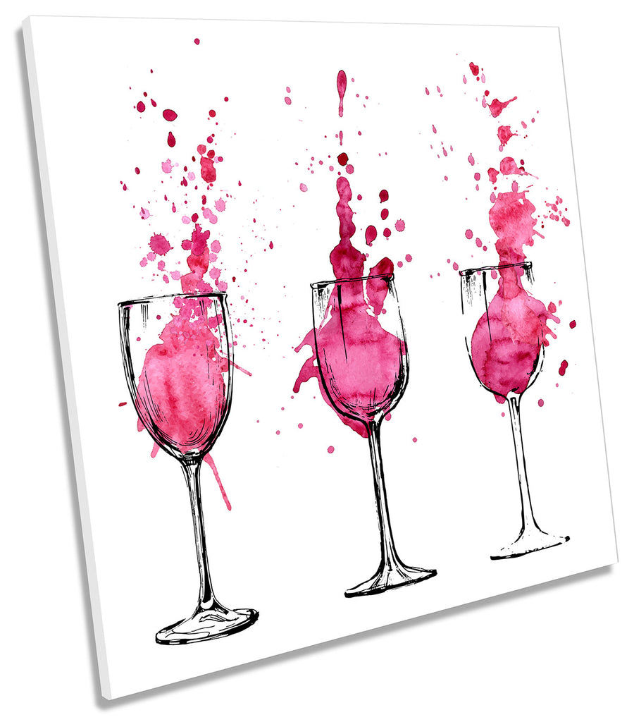 Wine Glasses Watercolour