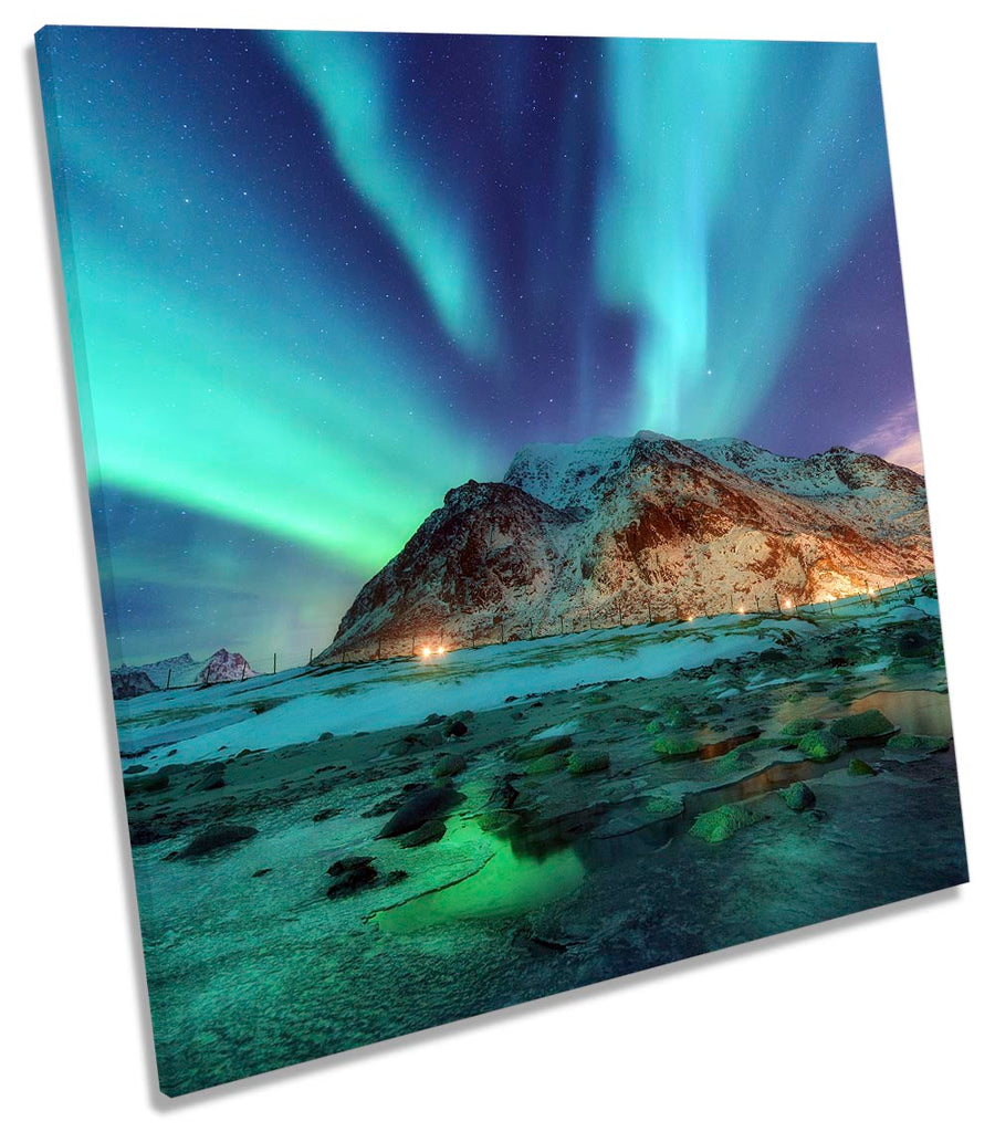 Northen Lights Stars Green