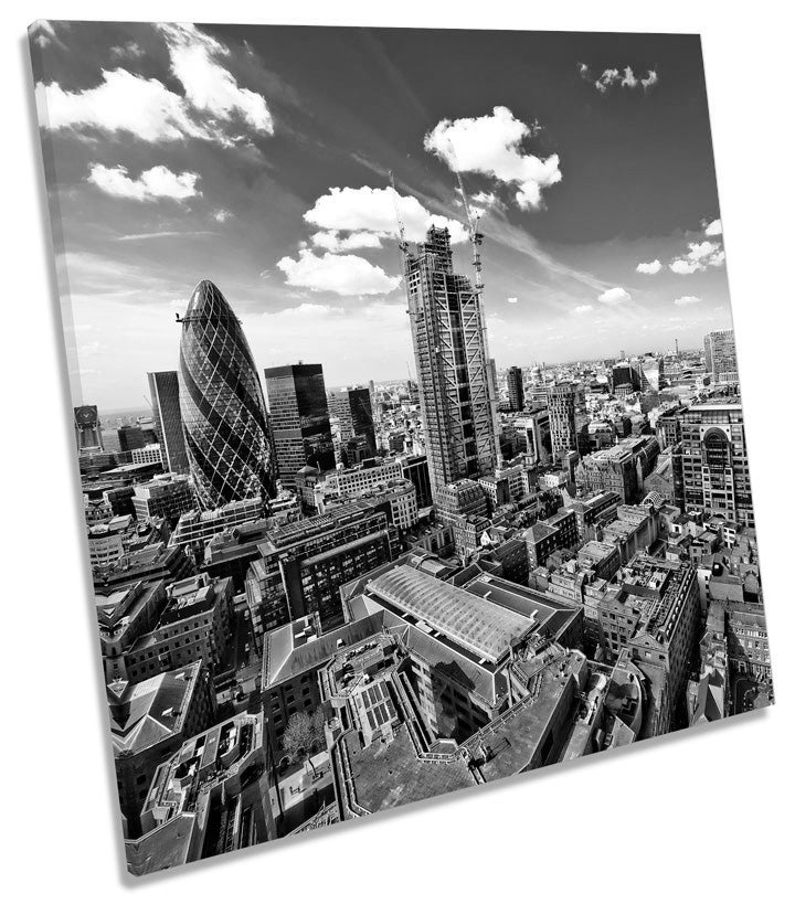 Cityscape London Skyline B&W