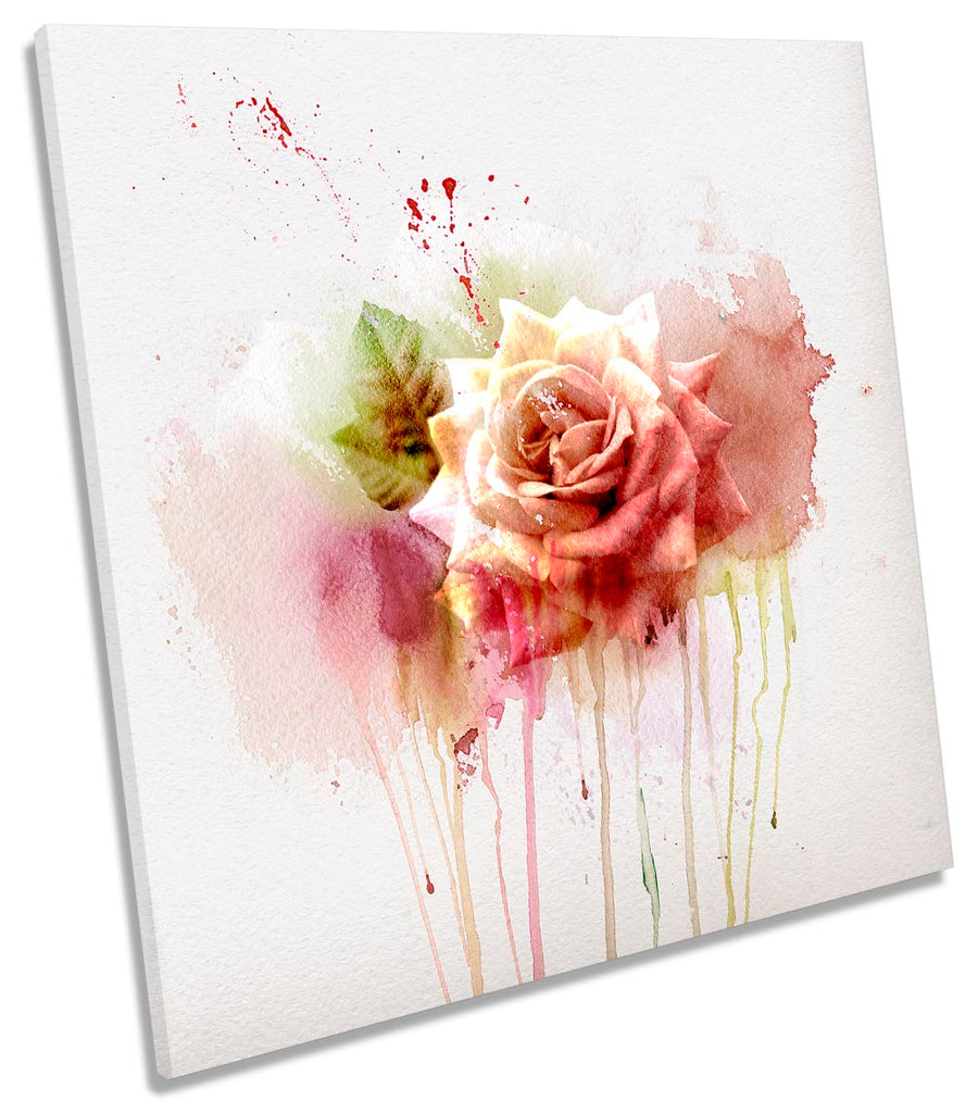 Abstract Floral Pink Rose Flower