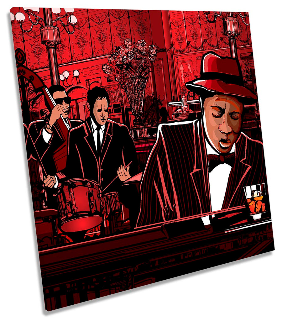 Jazz Band Music Piano Red