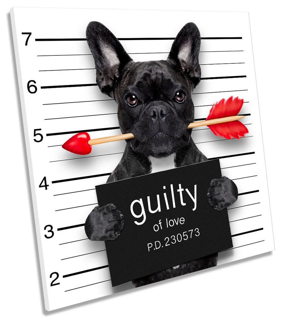 French Bulldog Funny Guilty Black