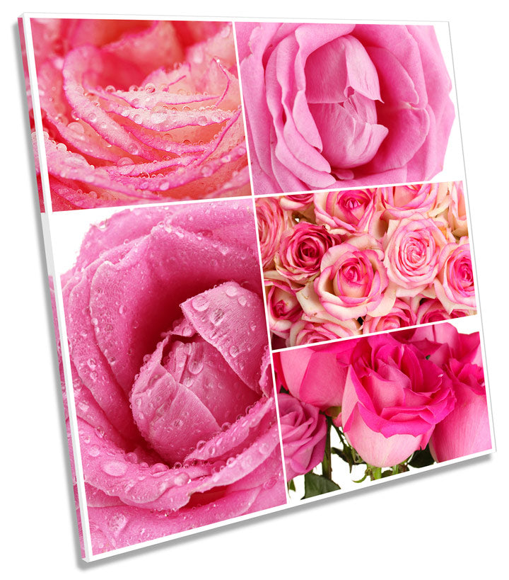 Floral Rose Collage Flowers