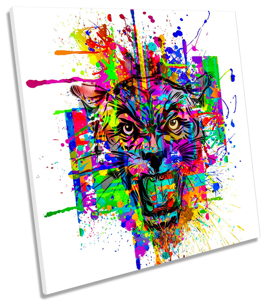 Wild Tiger Face Multi-Coloured