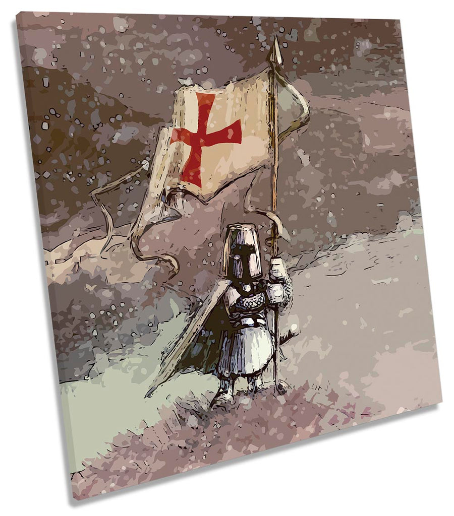 White Knight Flag Multi-Coloured