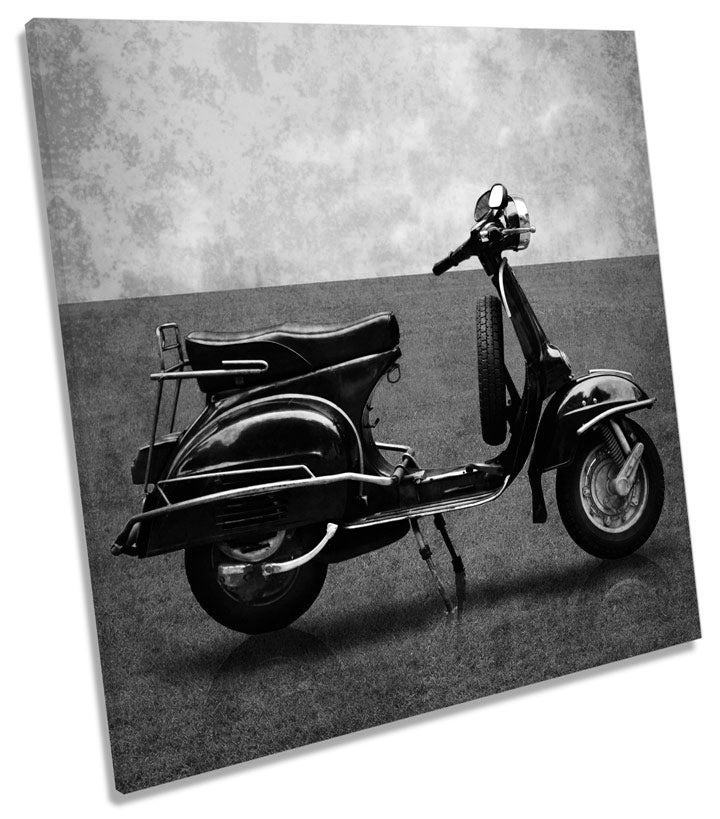 Vintage Scooter B&W