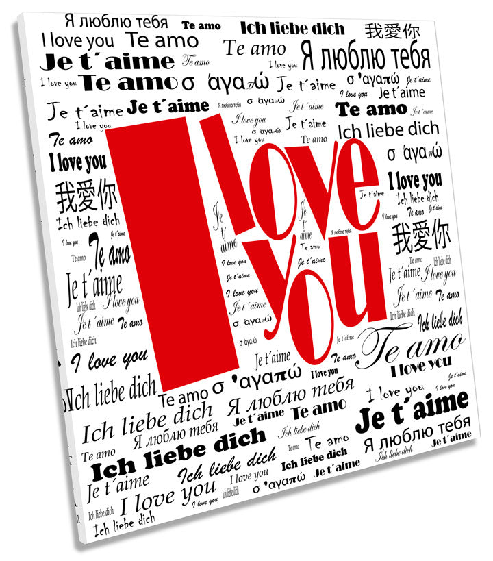 I Love You Typography