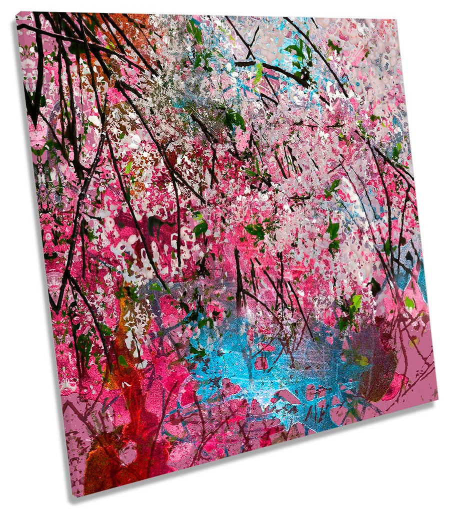 Pink Blossom Floral Abstract