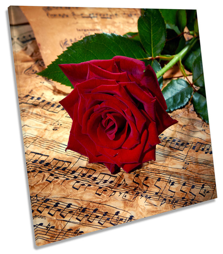 Rose Flower Vintage Music Sheet