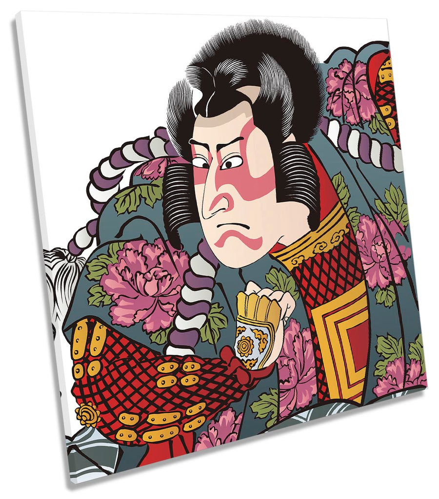 Kabuki Actor Japanese Asia Multi-Coloured