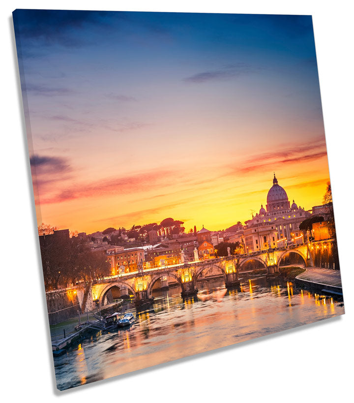 St Peters Cathedral Rome Sunset Italy