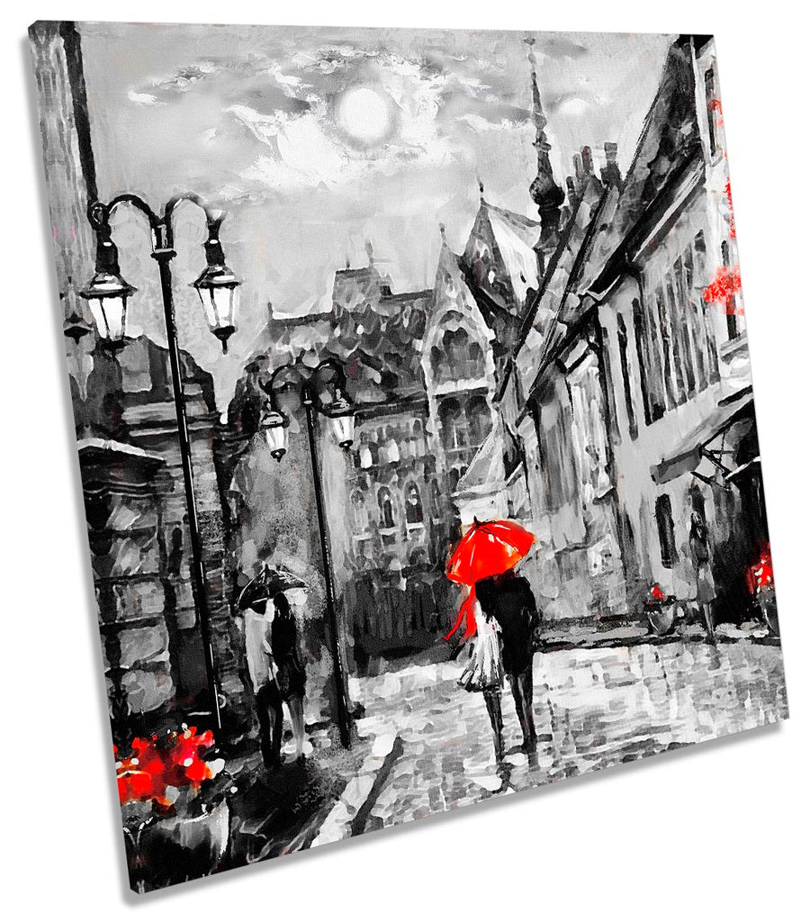 Budapest City Umbrella Red