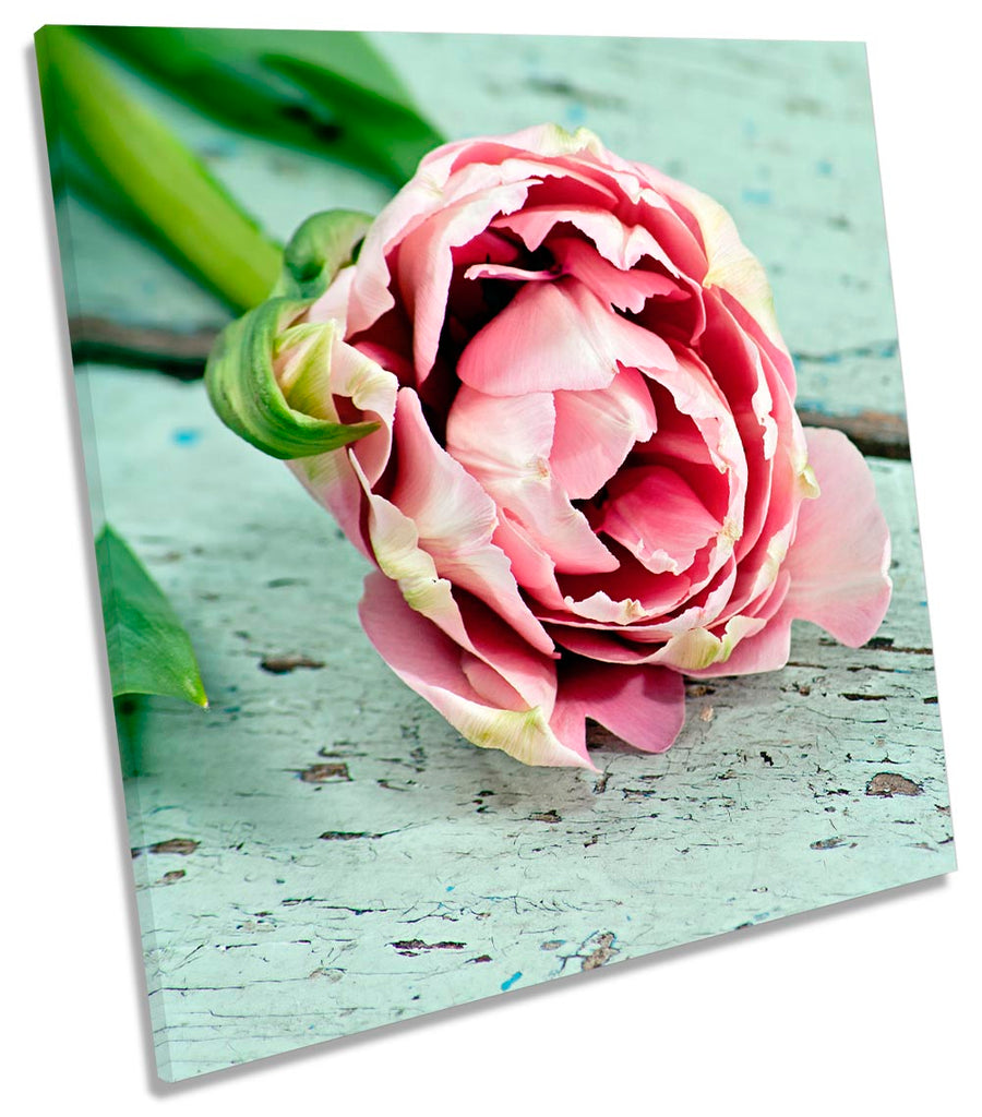 Pink Floral Flower Floorboard