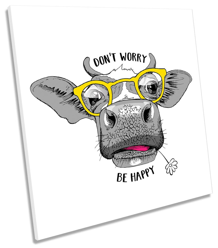 Don’t Worry Be Happy Cow White