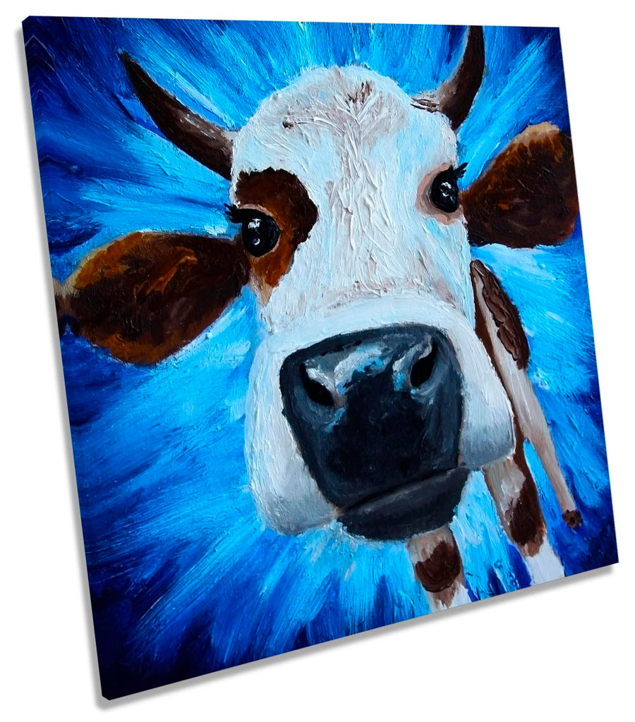 Funky Cow Face Blue