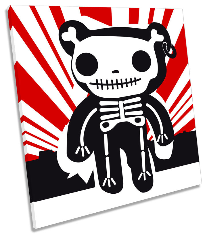 Urban Teddy Skull Graffiti