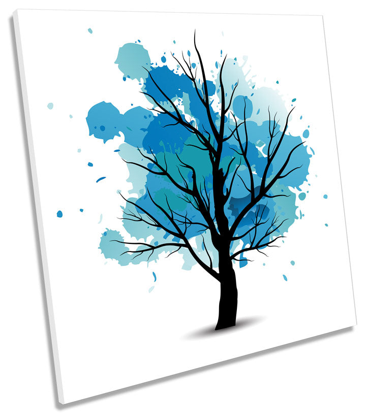 Tree Autumn Abstract Blue