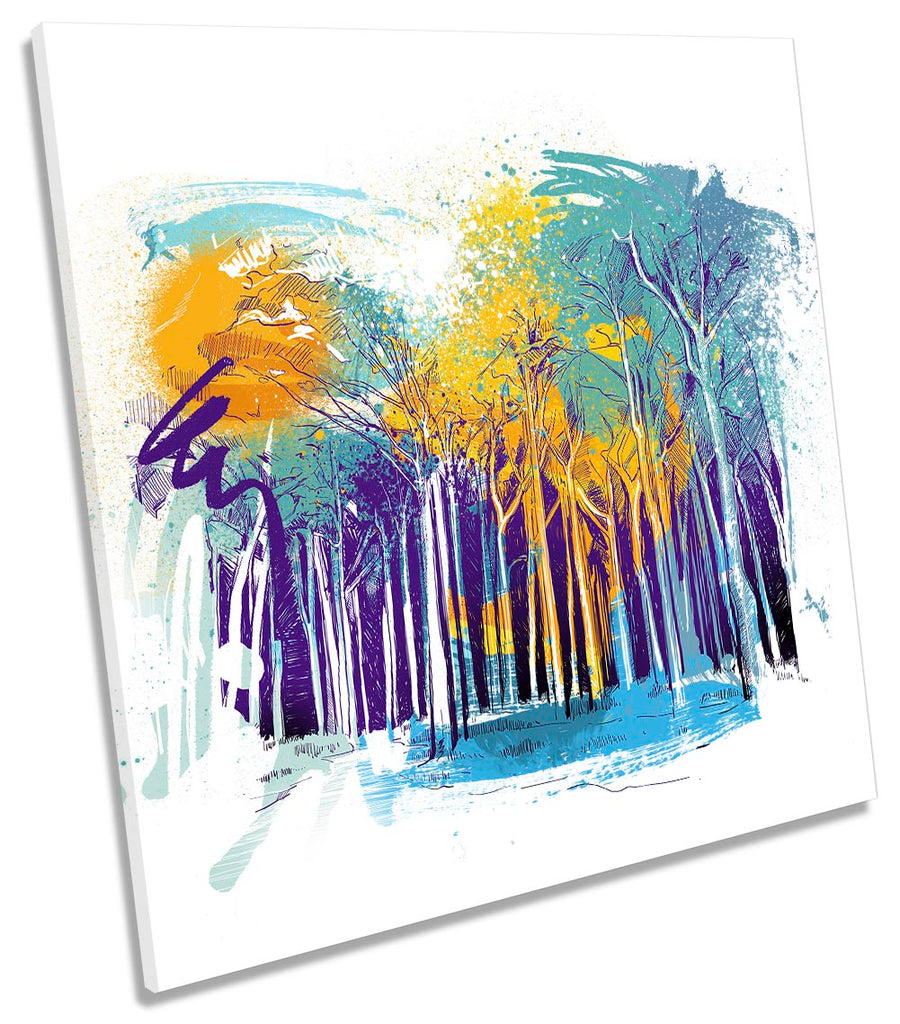 Funky Floral Forest Abstract Multi-Coloured