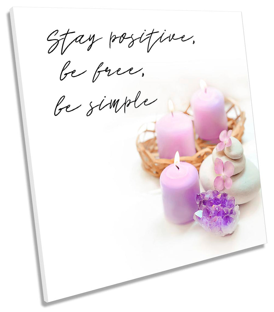 Stay Positive Spa Zen Stones White