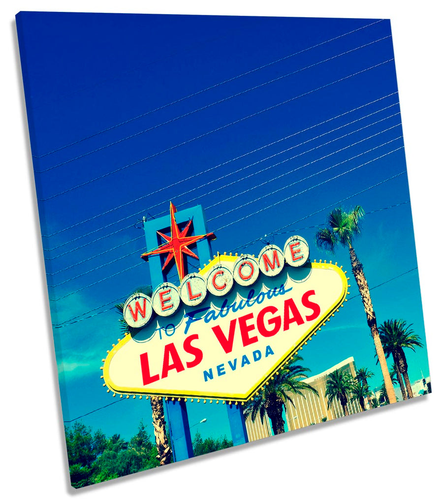 Las Vegas Blue Welcome Sign