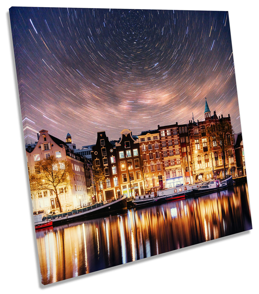 Amsterdam Canal Night Stars