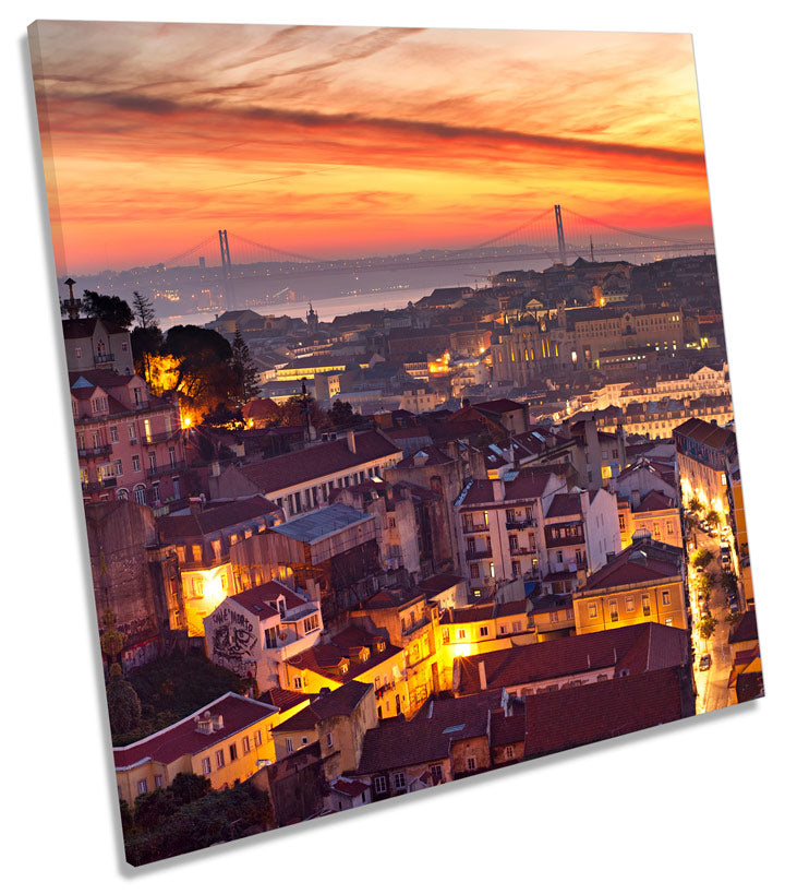 Lisbon City Sunset Portugal